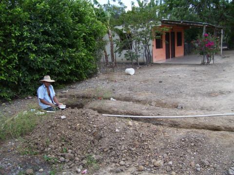 Dry soil in a vereda in Mercaderes, Cauca