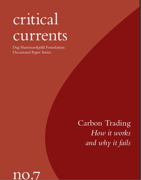 Carbon Trading How It Works And Why It Fails Transnational Institute