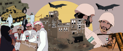 Illustration Saudi and UAE military and arms sales