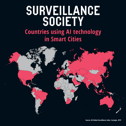 Countries using AI technology in Smart Cities