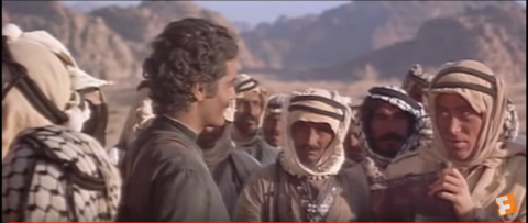 Still from 'Lawrence of Arabia' - Nothing is writen