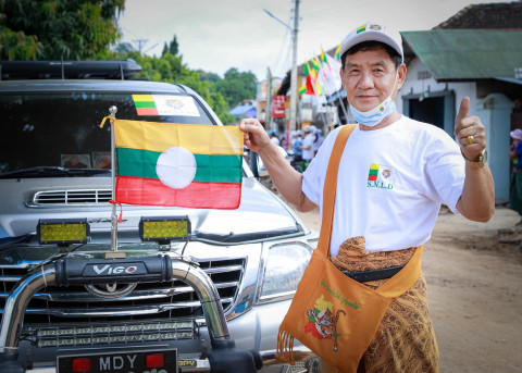 Campaigning for the Shan Nationalities League for Democracy, eastern Shan State