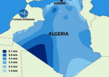 Figure 5: Algeria wind map