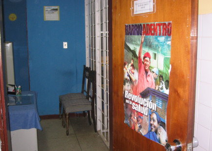 Barrio adentro was one of the many social programmes created by the Chavez government Barrio adentro health clinic