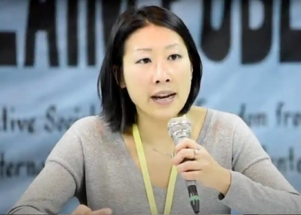 Satoko Kishimoto at Asia-Europe Peoples Forum