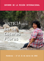 Cover Informe Final Misión "Justicia para Berta Cáceres Flores"