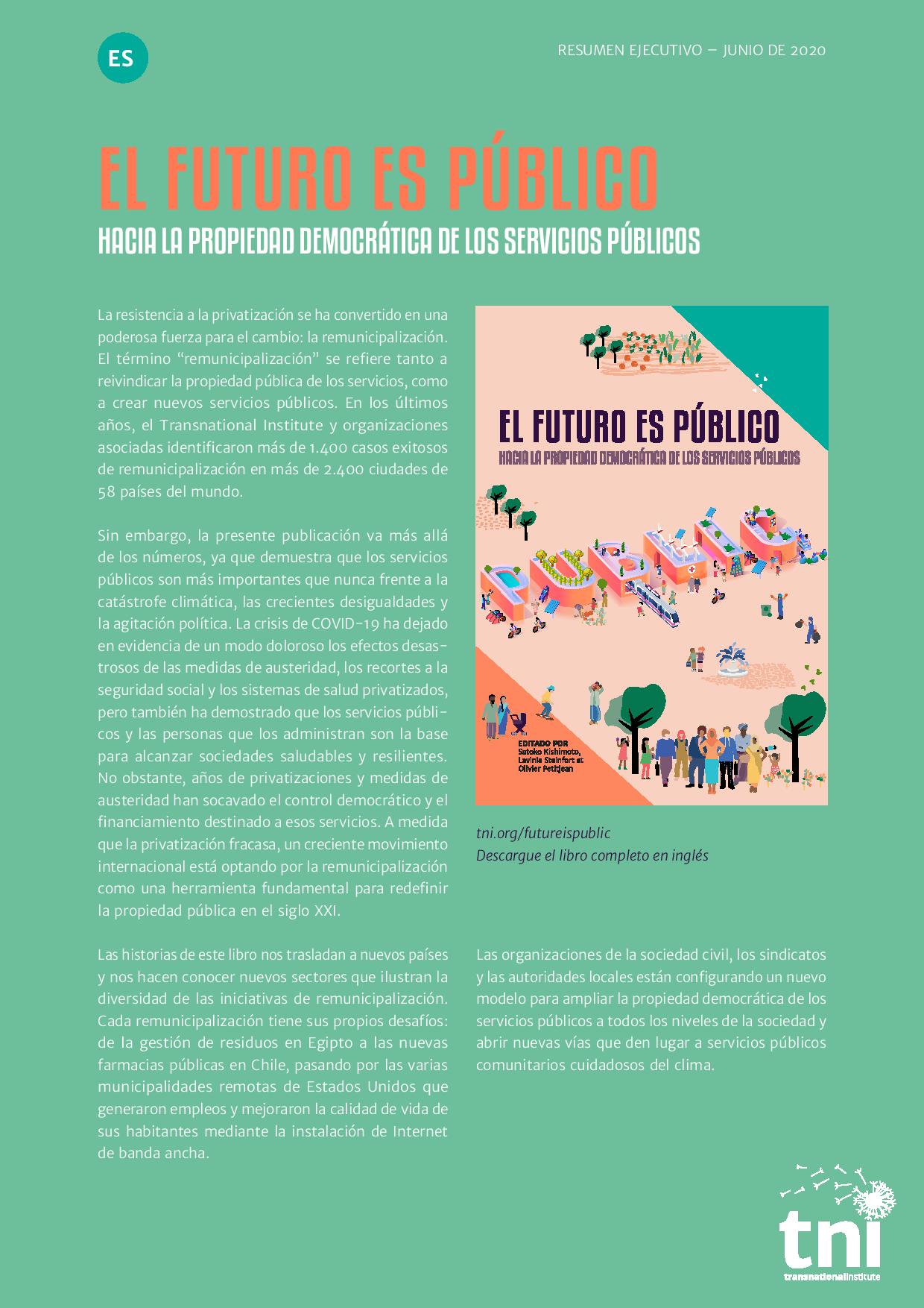 El Futuro Es Publico Transnational Institute